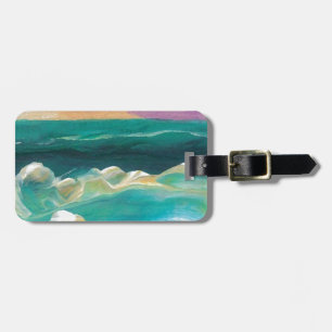 Sun Drama in the Ocean Waves Seascape Luggage Tag