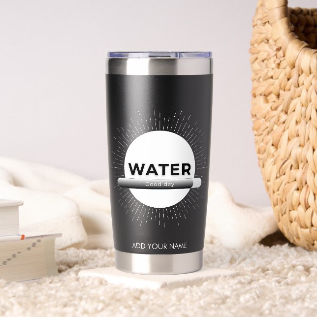 Sun Energy Quote | Custom Name Insulated Tumbler (Living Room (Rotated))