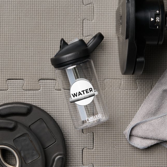 Sun Energy Water Quote | Custom Name Water Bottle (Gym (Rotated))