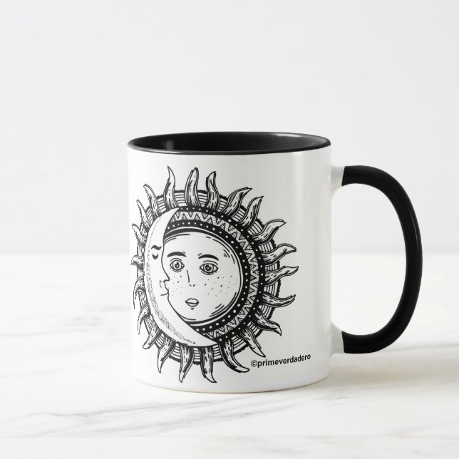 Sun et tasse de mandala de lune (Droite)