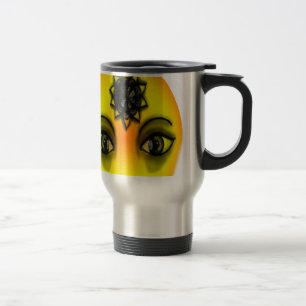Sun eyes travel mug