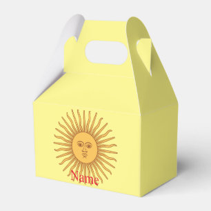 Sun face Art Illustration Thunder_Cove Favor Box