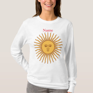 Sun face Art Illustration Thunder_Cove   T-Shirt