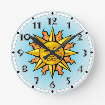 Sun Face Clock