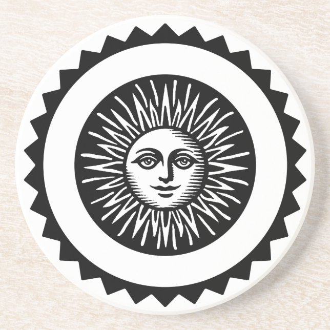 Sun Face Coaster (Front)