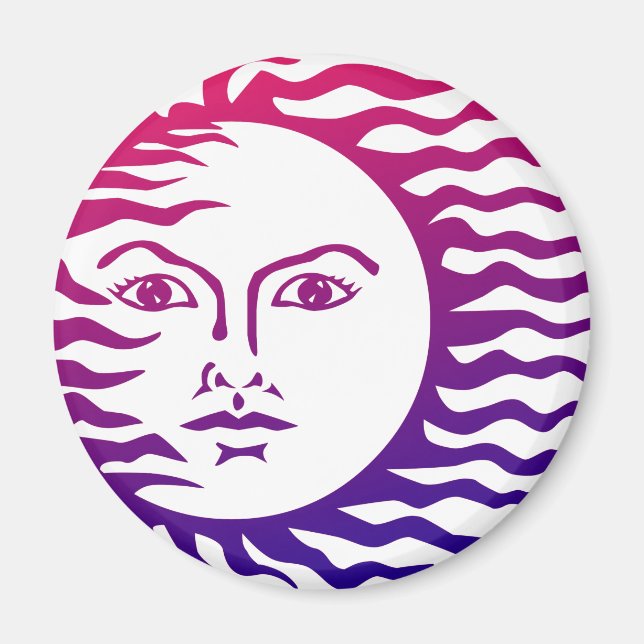 Sun Face Magnet (Front)