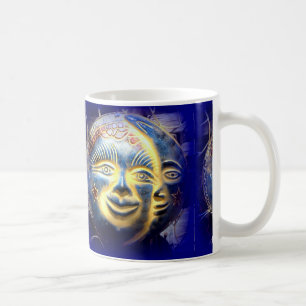 sun face/ moon face coffee mug