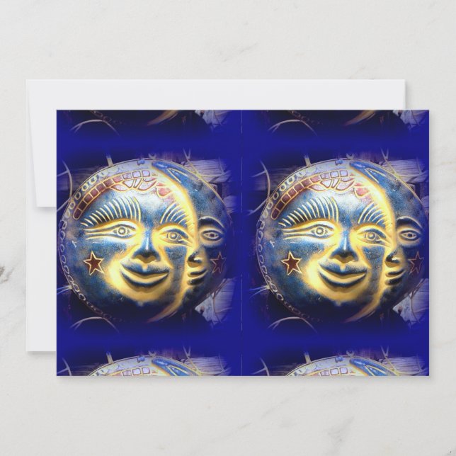 sun face/ moon face invitation (Front)