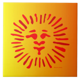 Sun Face Tile