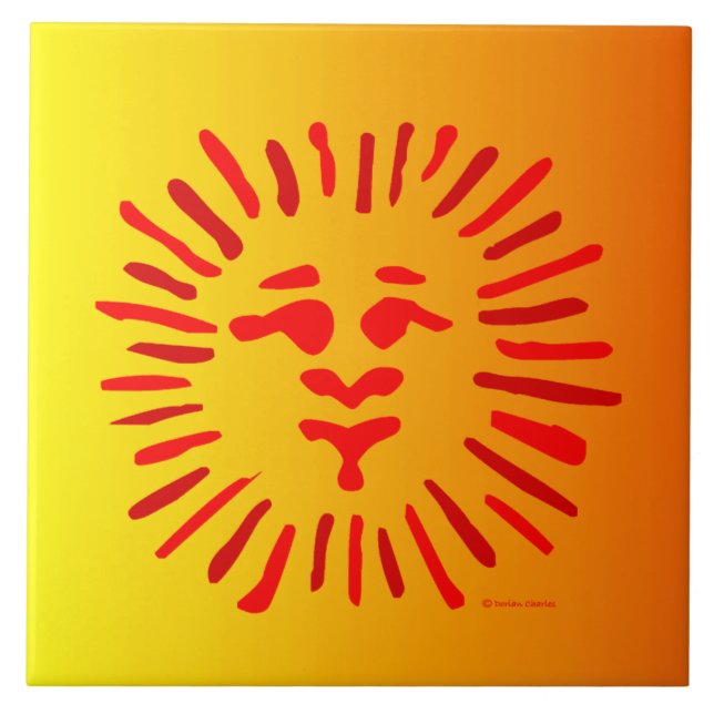 Sun Face Tile (Front)