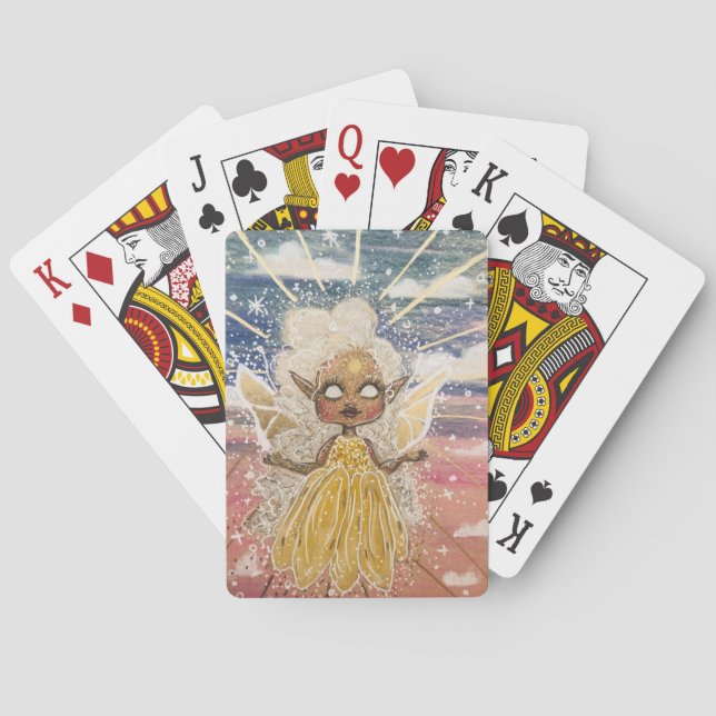 Sun fairy playing cards (Back)