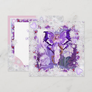 sun Fairy & snowflakes christmas card