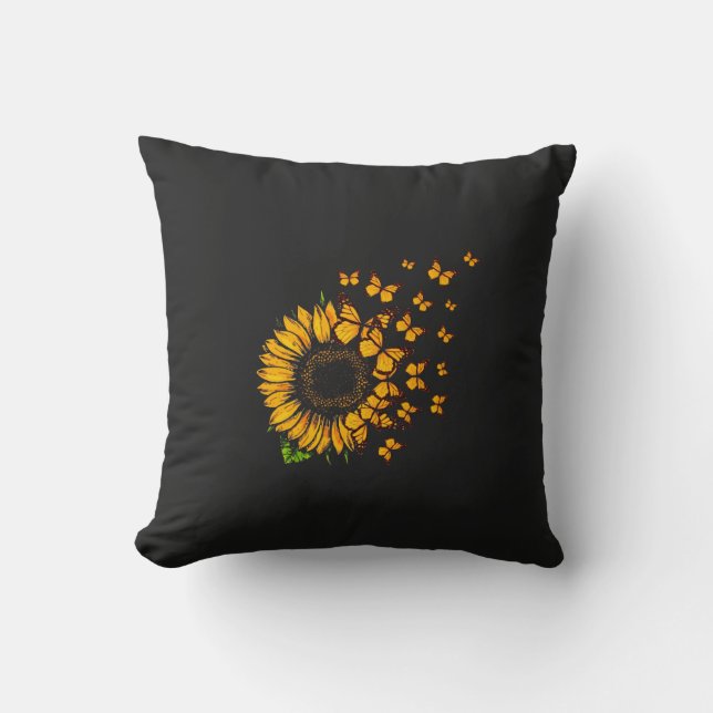 Sun flight throw pillow (Front)