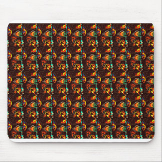 Sun flower design mouse pad