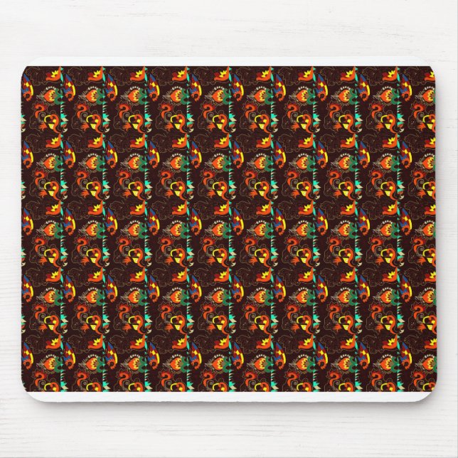 Sun flower design mouse pad (Front)