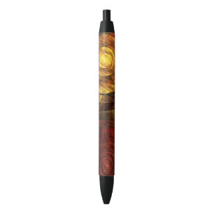 Sun Flower Floral Modern Abstract Art Pattern Black Ink Pen