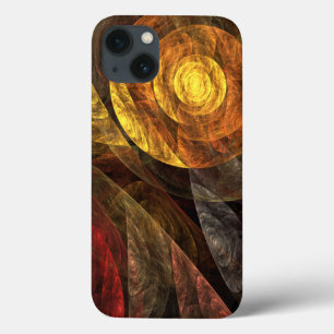 Sun Flower Floral Modern Abstract Art Pattern iPhone 13 Case