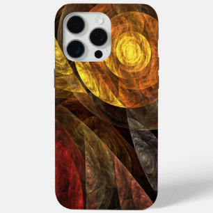 Sun Flower Floral Modern Abstract Art Pattern iPhone 15 Pro Max Case