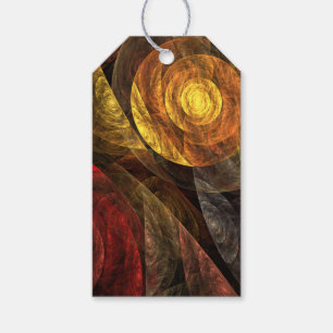 Sun Flower Floral Modern Abstract Art Pattern Gift Tags