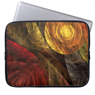 Sun Flower Floral Modern Abstract Art Pattern Laptop Sleeve