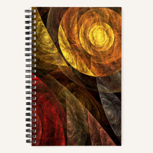 Sun Flower Floral Modern Abstract Art Pattern Notebook