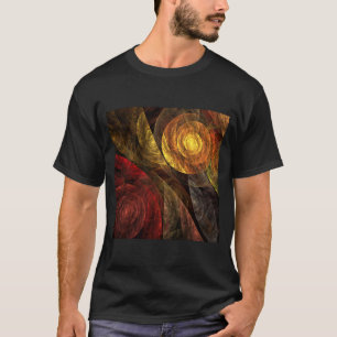 Sun Flower Floral Modern Abstract Art Pattern T-Shirt