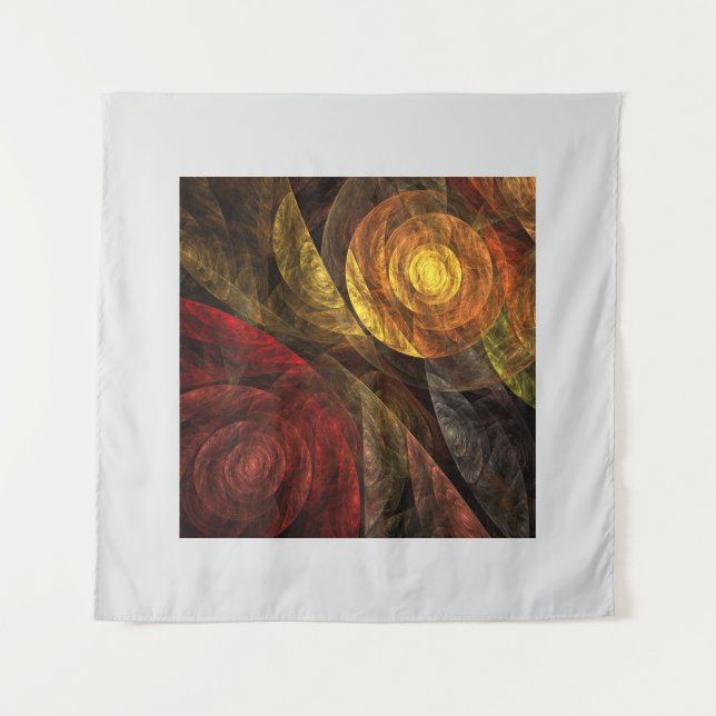 Sun Flower Floral Modern Abstract Art Pattern Tapestry (Front)