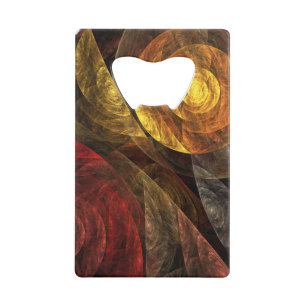 Sun Flower Floral Modern Abstract Art Pattern Wallet Bottle Opener