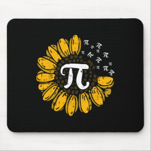 Sun-flower Pi Day Cool Math Symbols Teacher Studen Mouse Pad