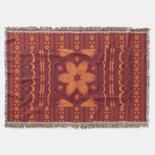 Sun Flower Throw Blanket (Front)