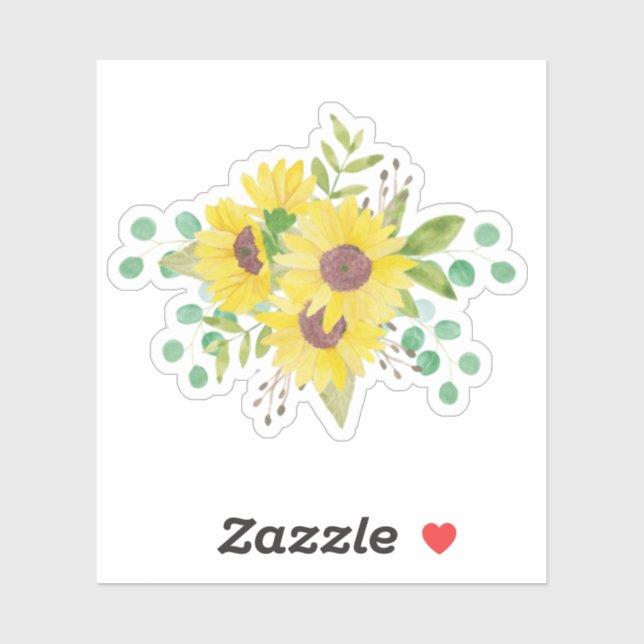 Sun Flowers, Floral, Garden, Nature, Plants (Sheet)