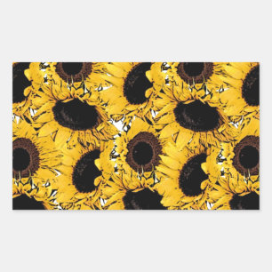 sun flowers petals swim dive marine nature yellow sticker