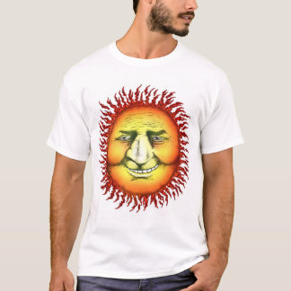 Sun font face au T-shirt