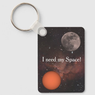 sun, full moon, Nebula Keychain