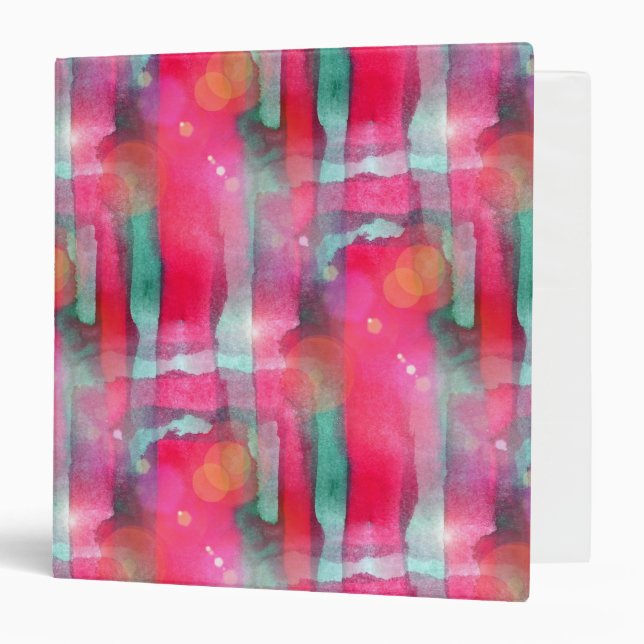 Sun glare abstract painted watercolor binder (Front/Inside)