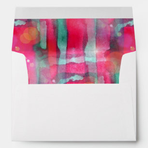 Sun glare abstract painted watercolor envelopes