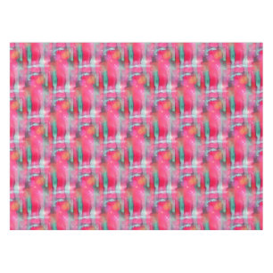 Sun glare abstract painted watercolor tablecloth
