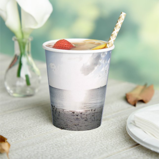 Sun Glory At The Beach Paper Cups (Insitu)