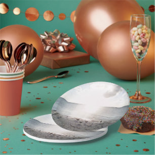 Sun Glory At The Beach Paper Plate