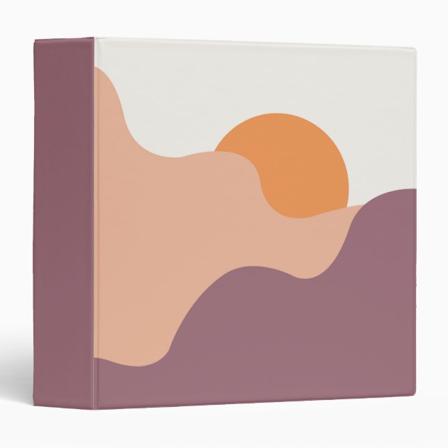 Sun goes down behind the purple hills binder (Front/Spine)