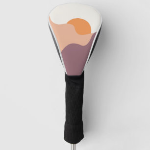 Sun goes down behind the purple hills golf head cover