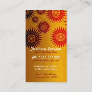 Sun Gold avec Carte de visite vertical Logo