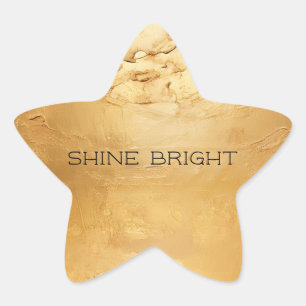 Sun Gold Star Sticker