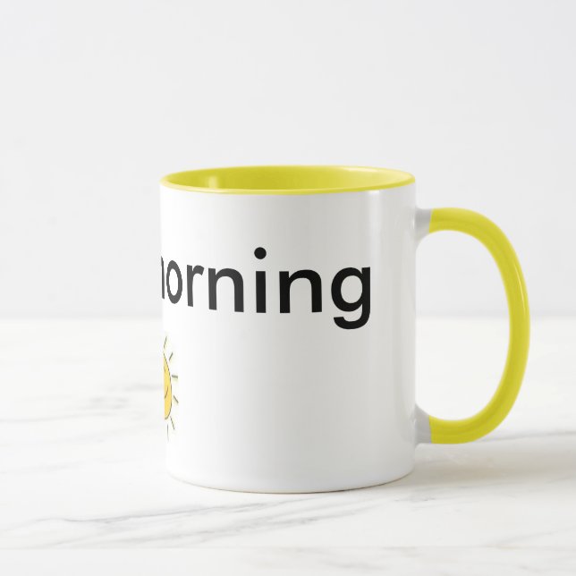 sun, good morning mug (Right)
