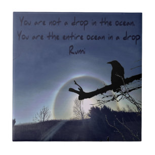 Sun Halo over Wales with a Raven ceramic Tile