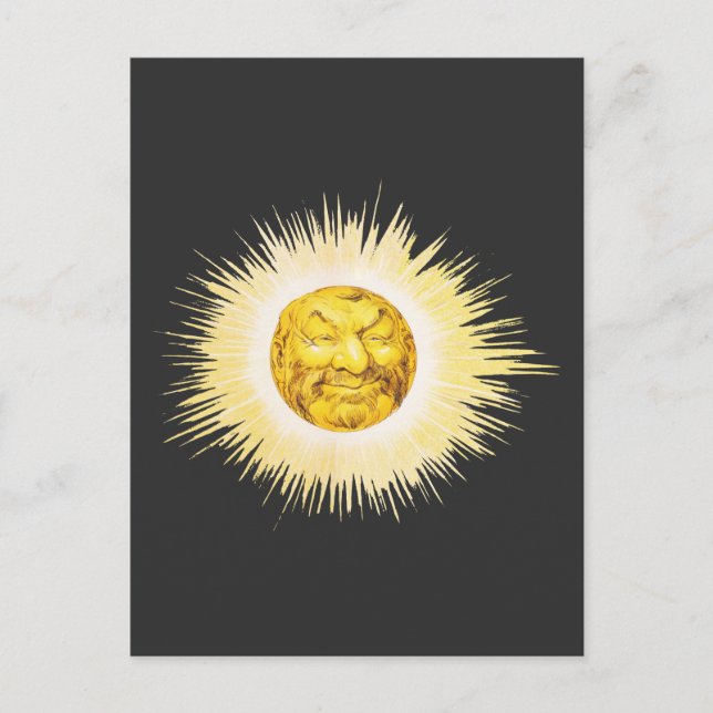Sun happy face postcard (Front)
