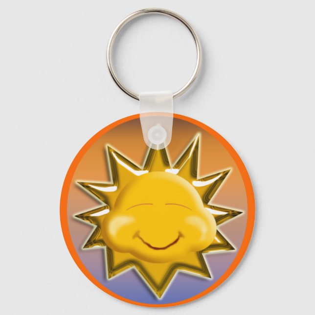 sun happy keychain (Front)