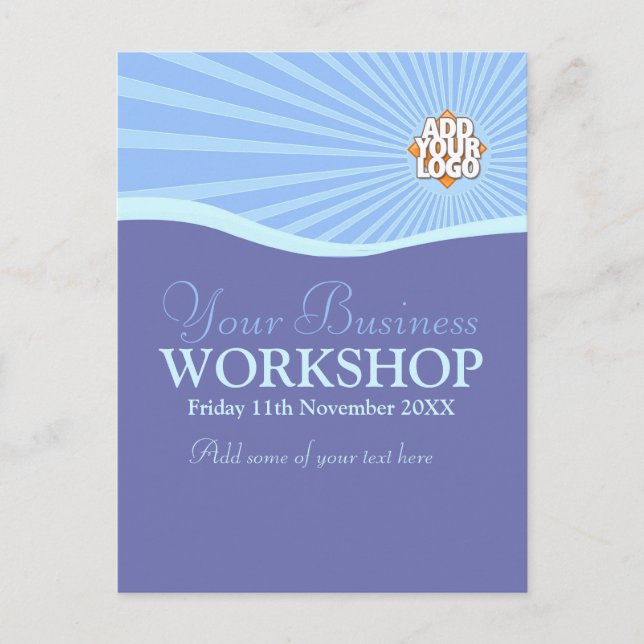 Sun Hills Business Workshop Invitation template (Front)