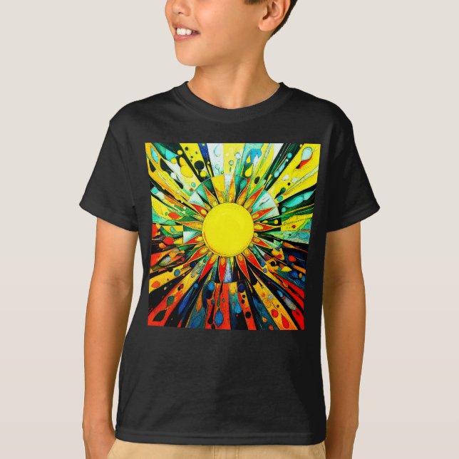 Sun In Abstract 910 T-Shirt (Front)