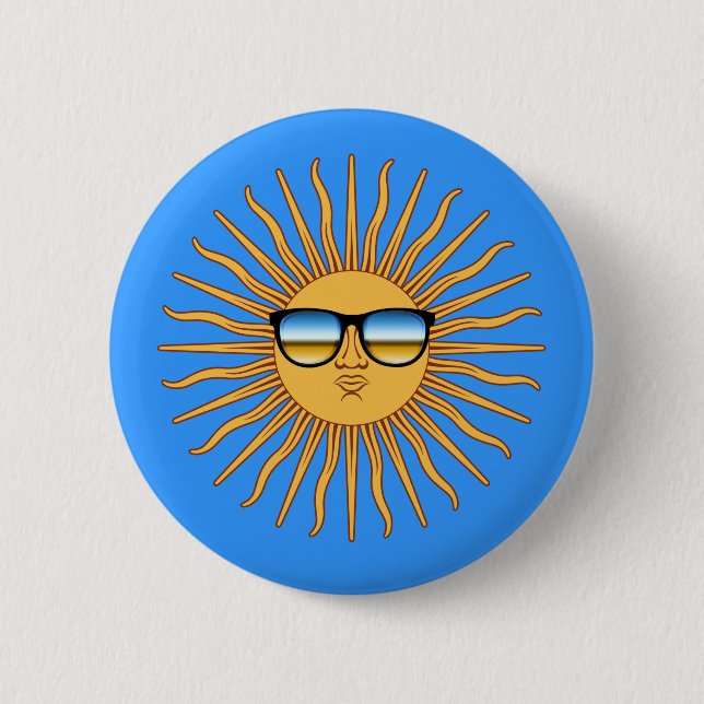 Sun in Shades 2 Inch Round Button (Front)